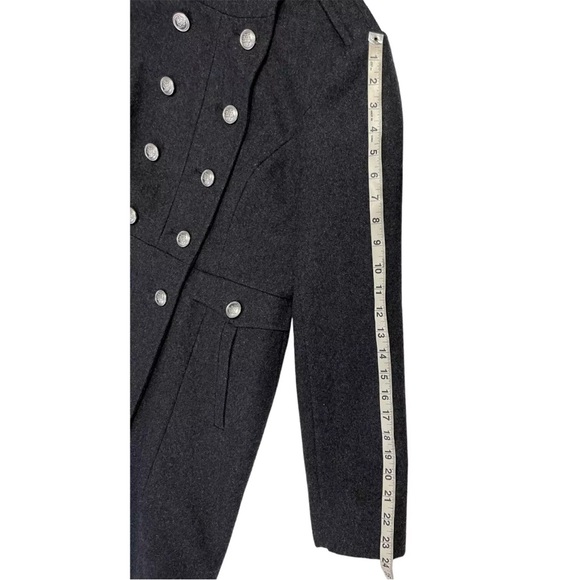 Esprit Coat Wool Blend Gray Double Breasted Button Front Size Small - Picture 13 of 16